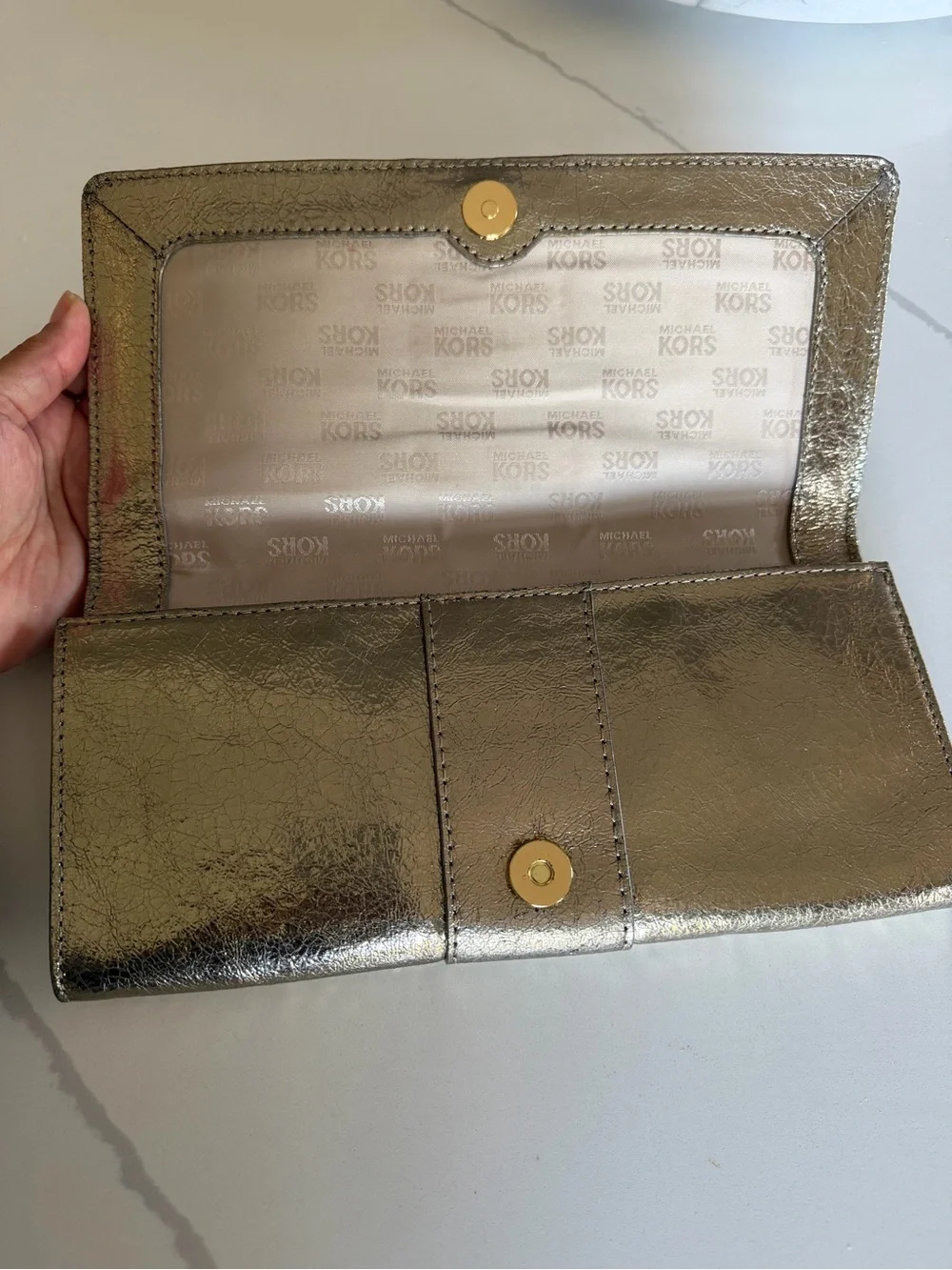 Michael Kors sleek metallic